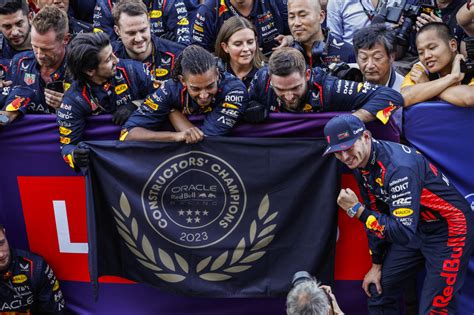 Red Bull win 2023 Constructors' Championship for sixth title.